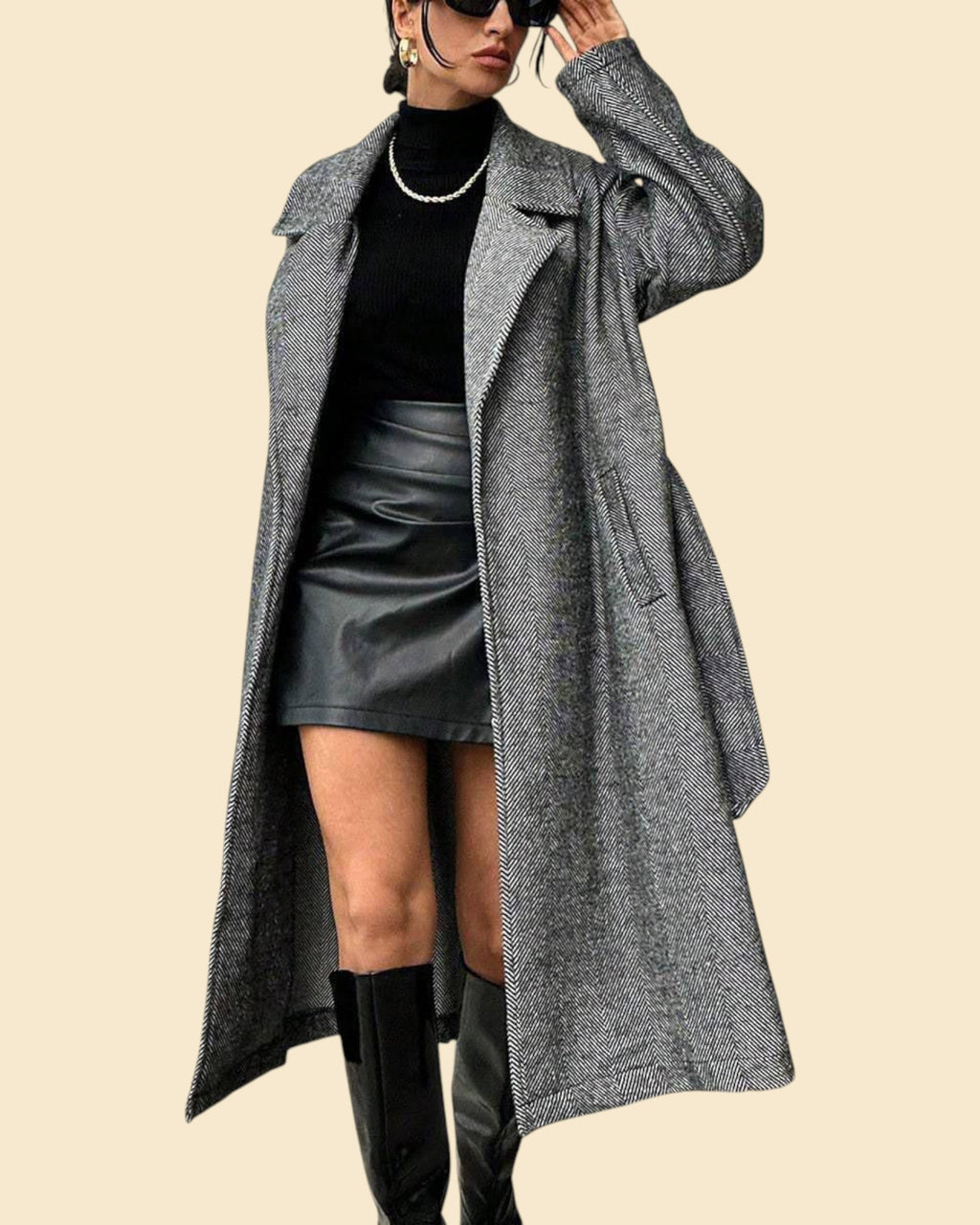 The Longline Tie-Waist Coat