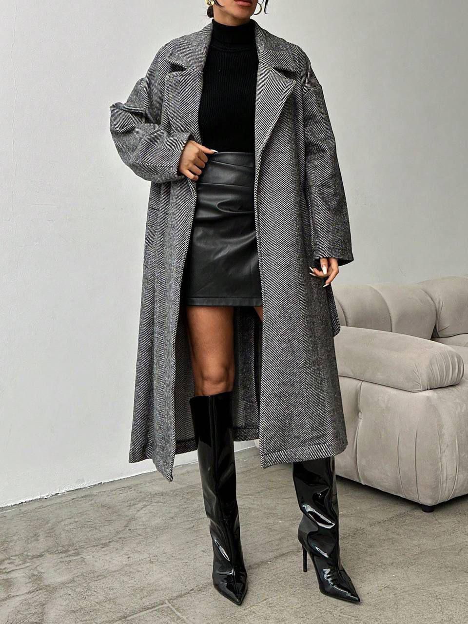 The Longline Tie-Waist Coat