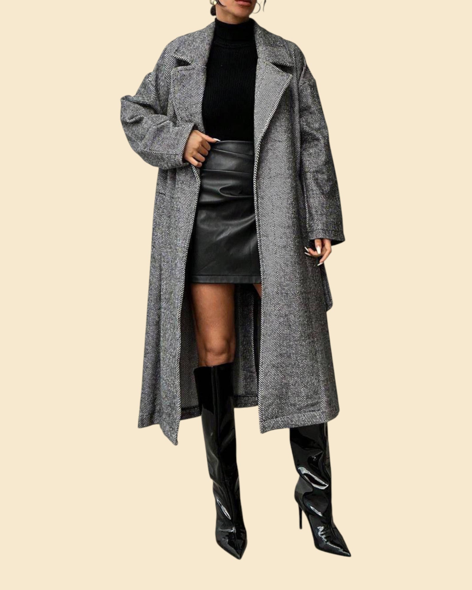 The Longline Tie-Waist Coat