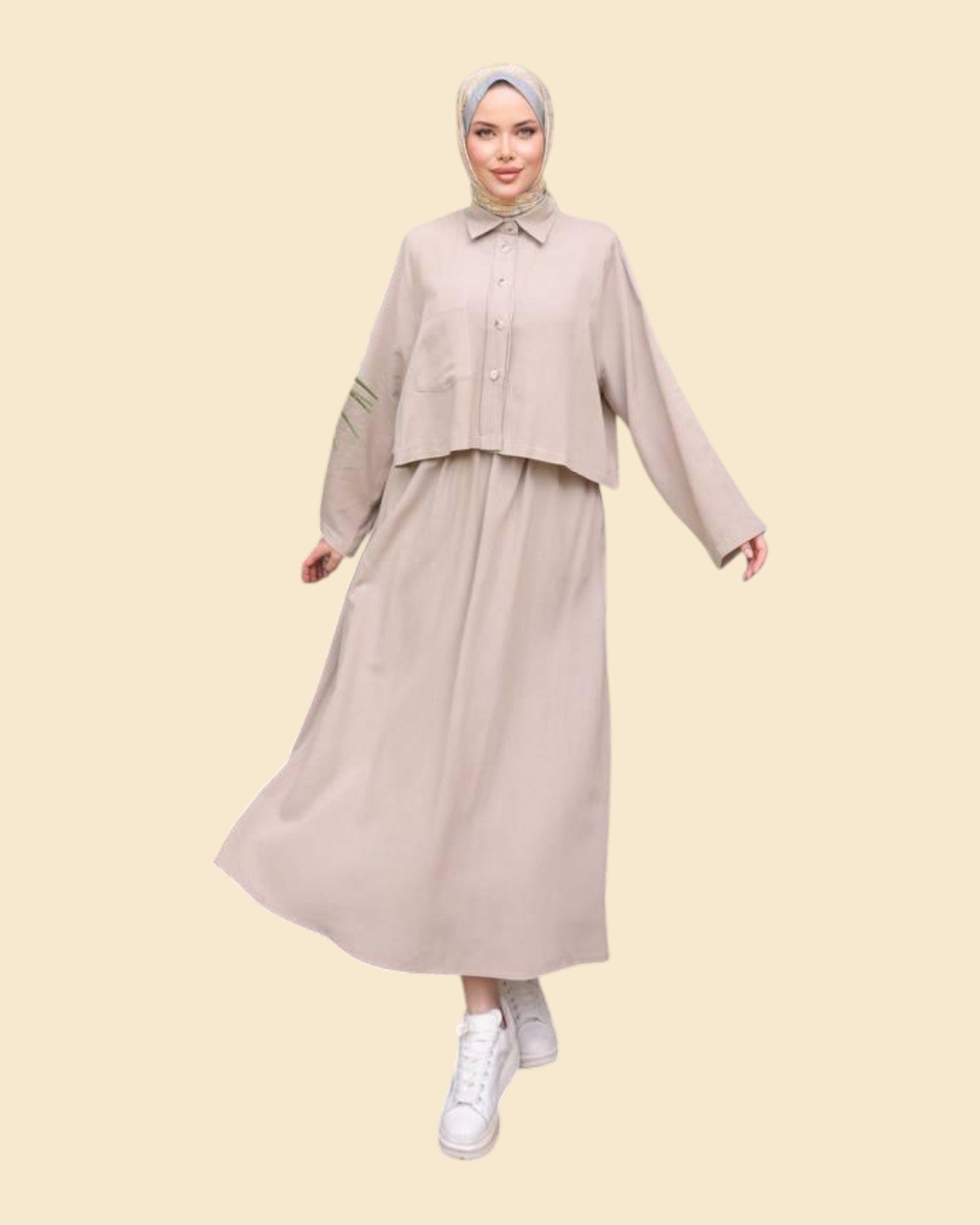 Monochrome Co-ord Skirt Set
