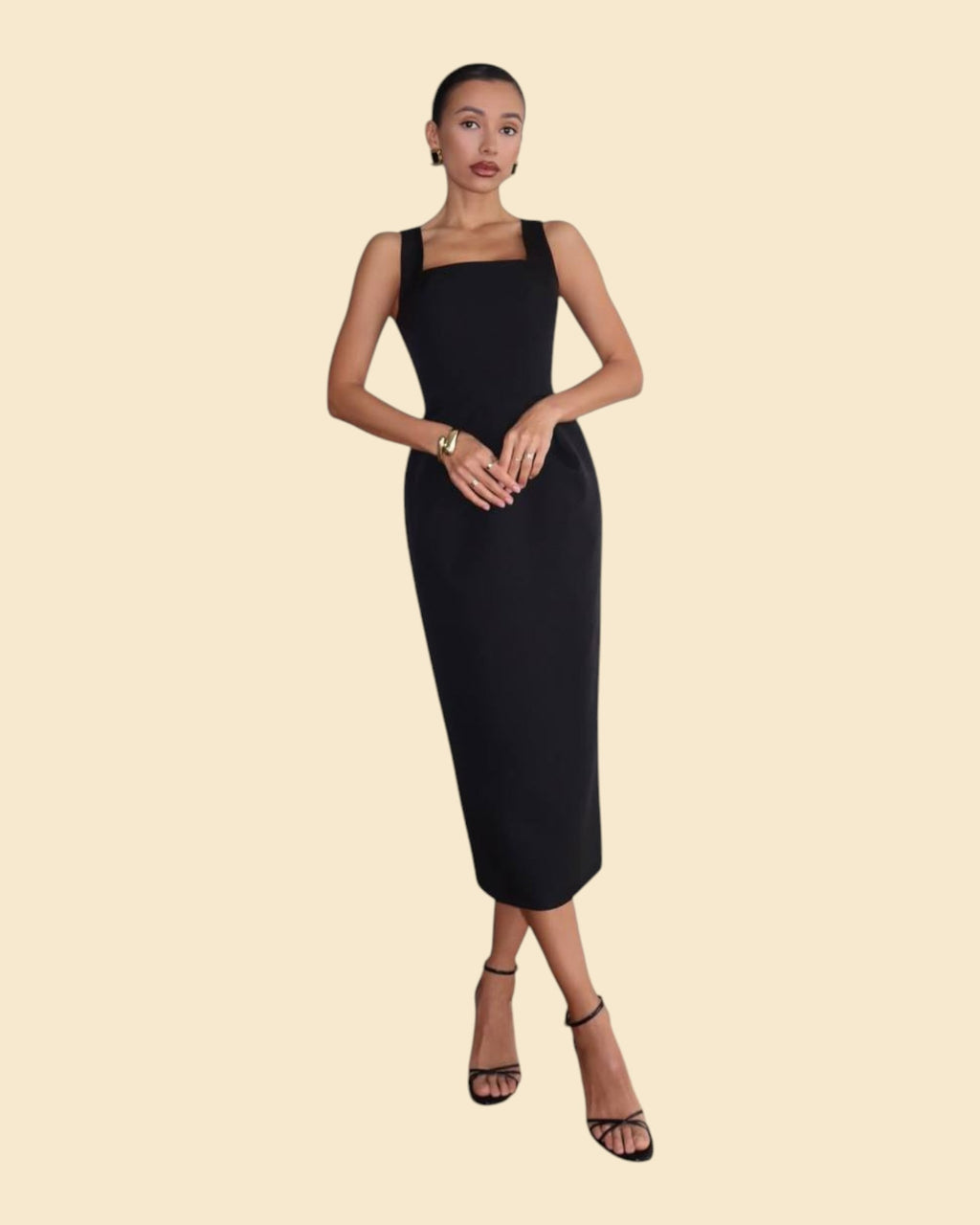 Structured Cape Dress