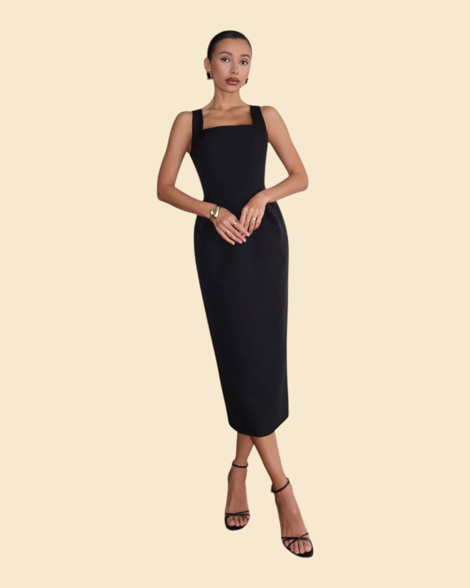 Structured Cape Dress