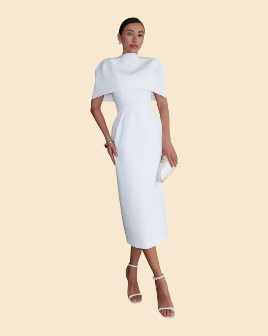 Structured Cape Dress