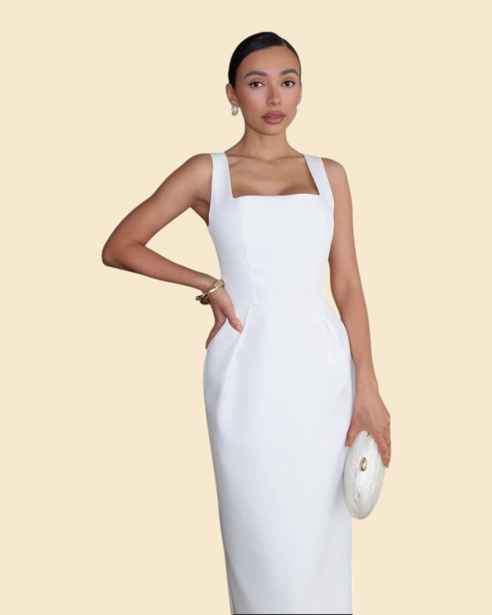 Structured Cape Dress