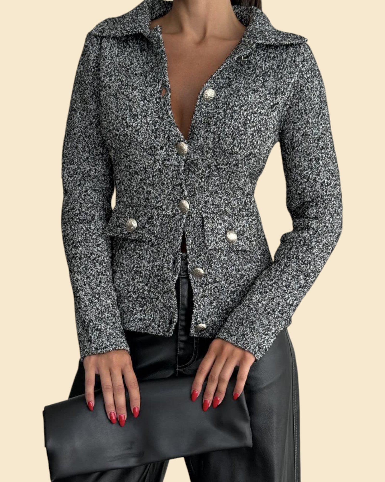 The Knit Button-Up