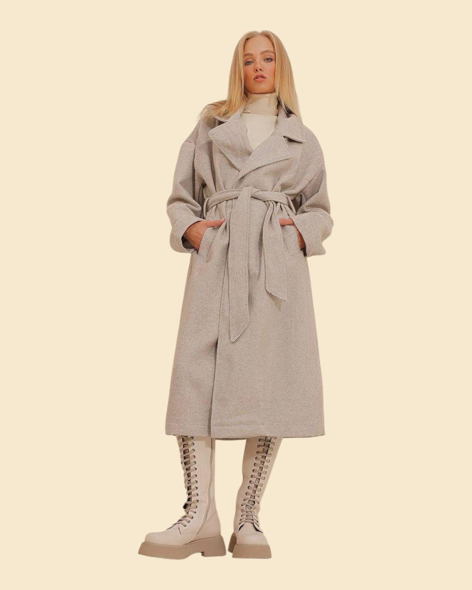 The Longline Tie-Waist Coat
