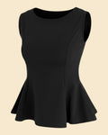 The Sleeveless Peplum Top