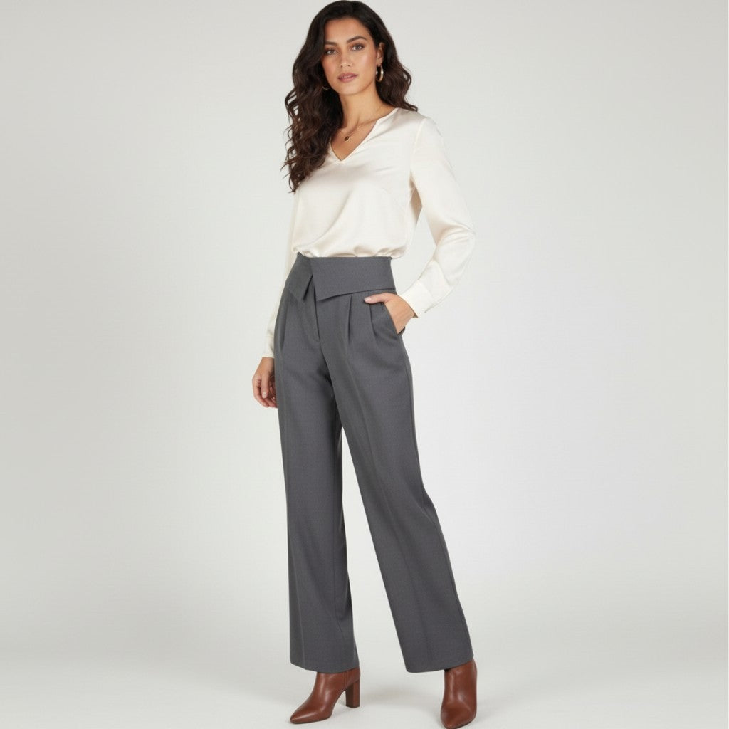 High-Waist  Trousers