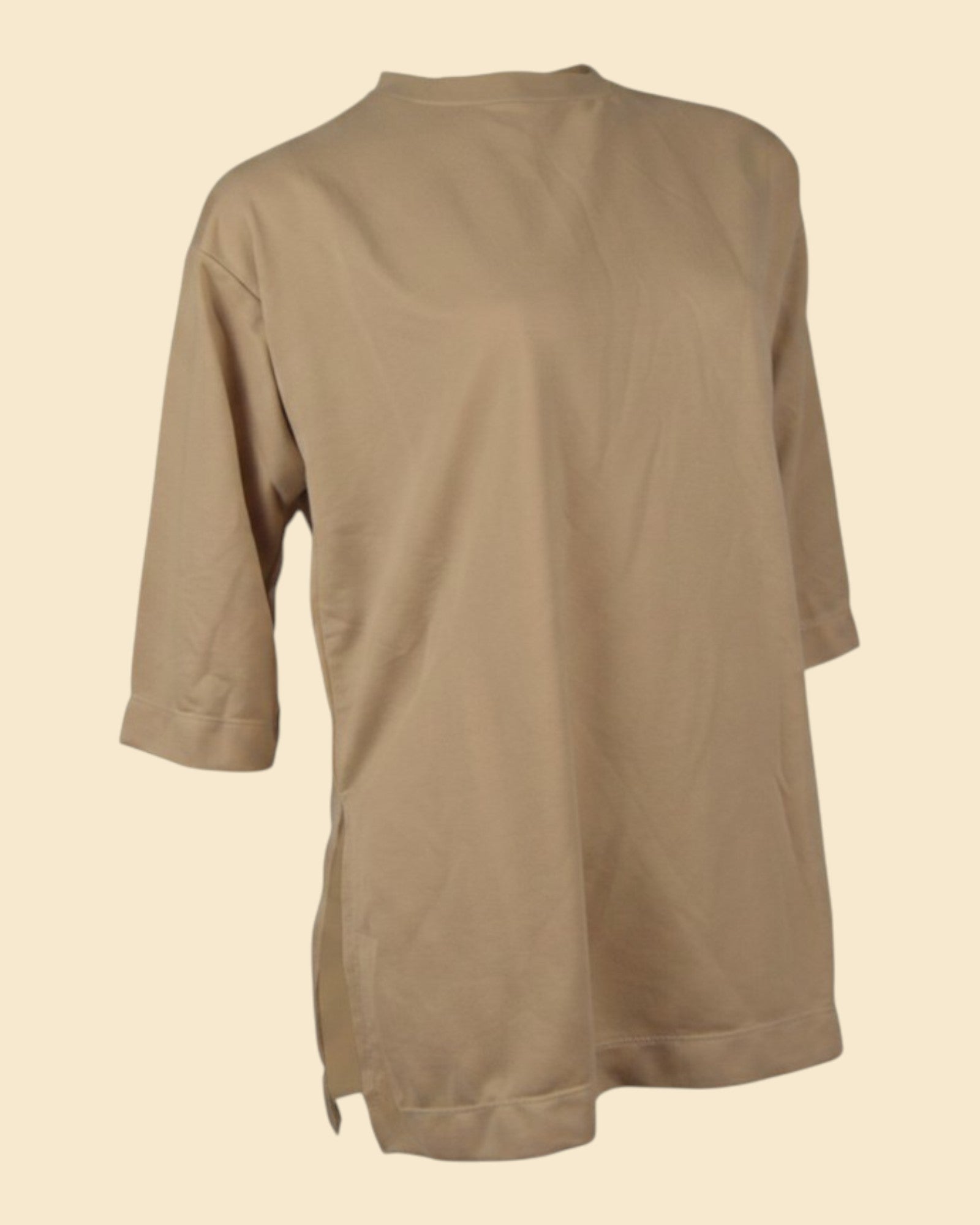 Minimal Oversized Side-Slit Tee