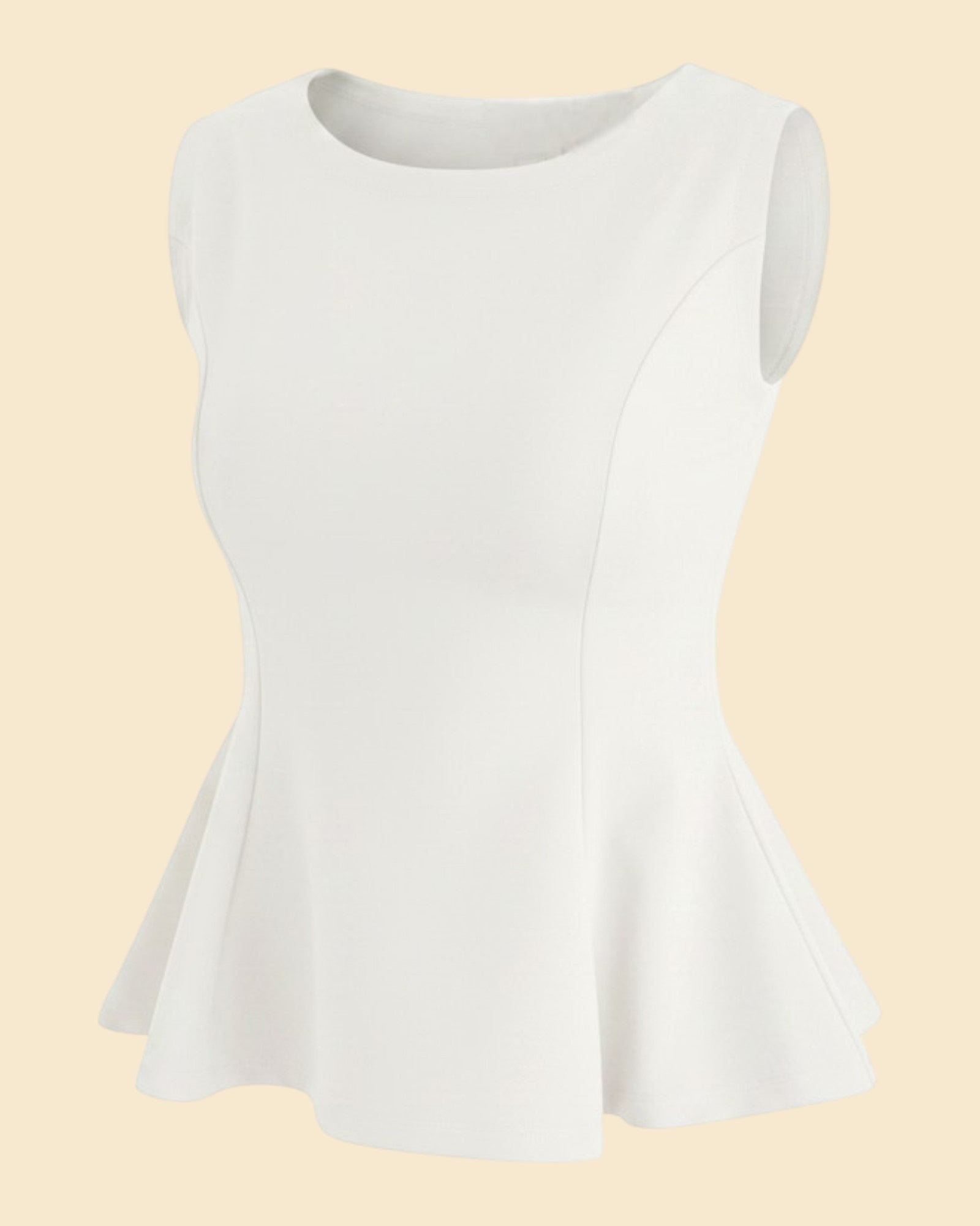 The Sleeveless Peplum Top