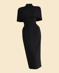 Structured Cape Dress