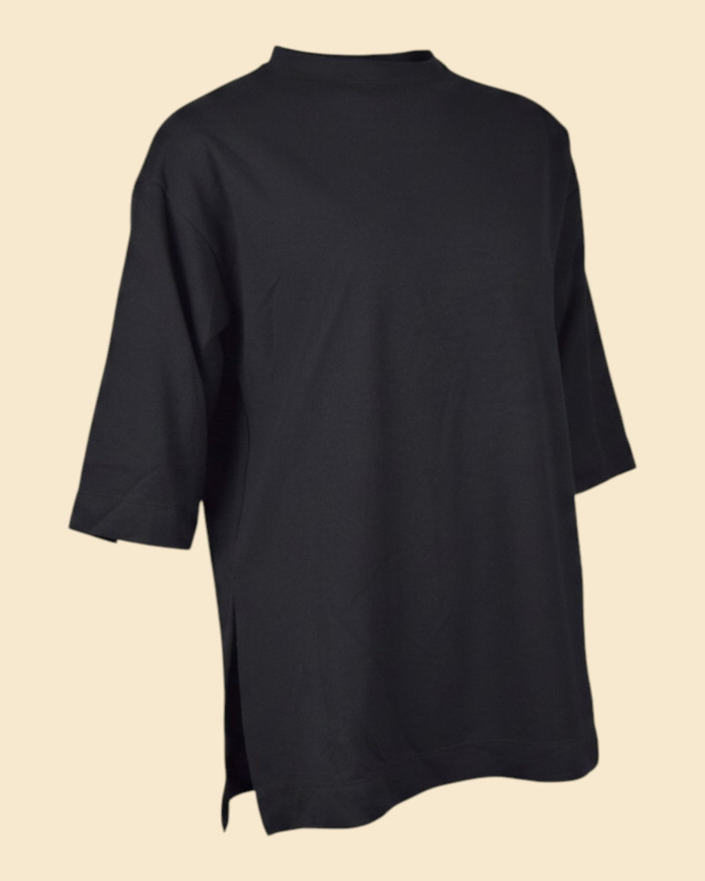 Minimal Oversized Side-Slit Tee