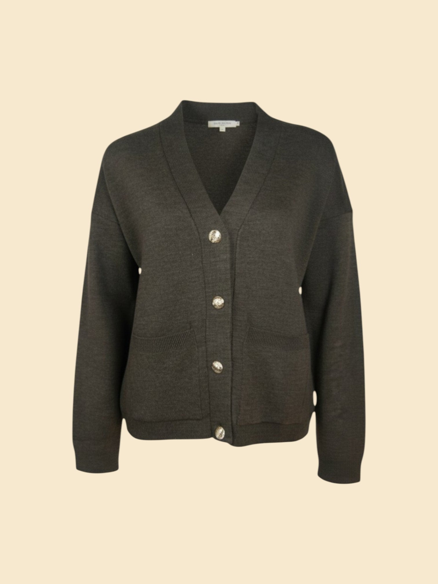 Button Relaxed Cardigan