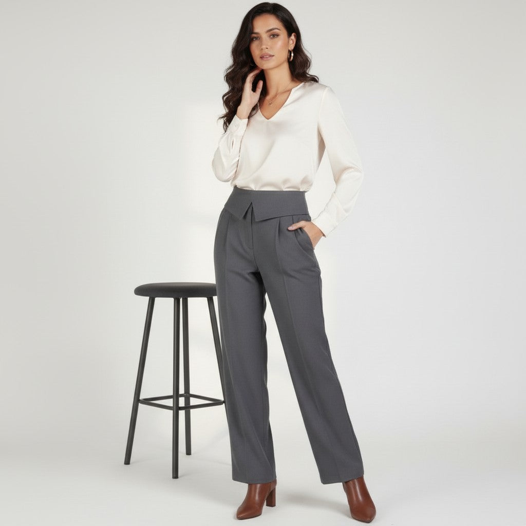 High-Waist  Trousers