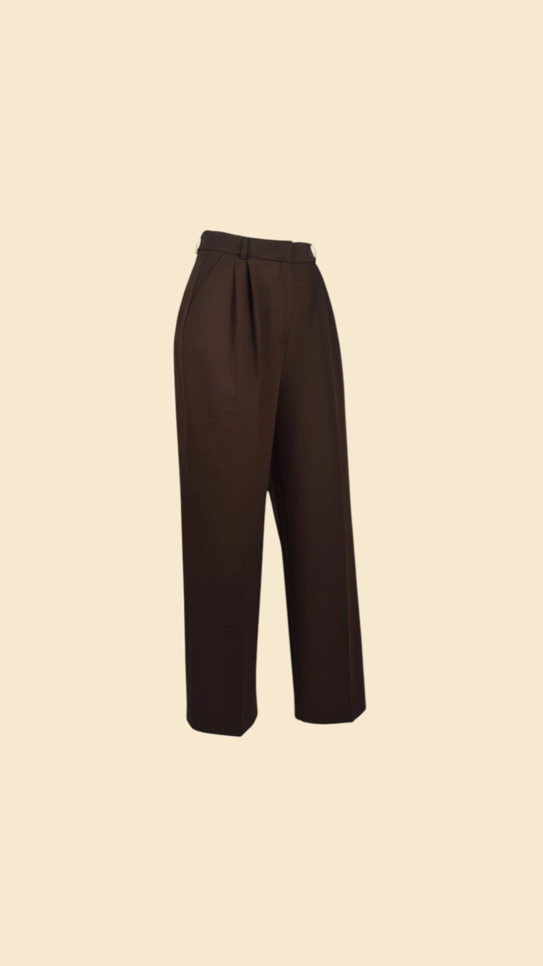 Classic High-Waist Tailored Trousers