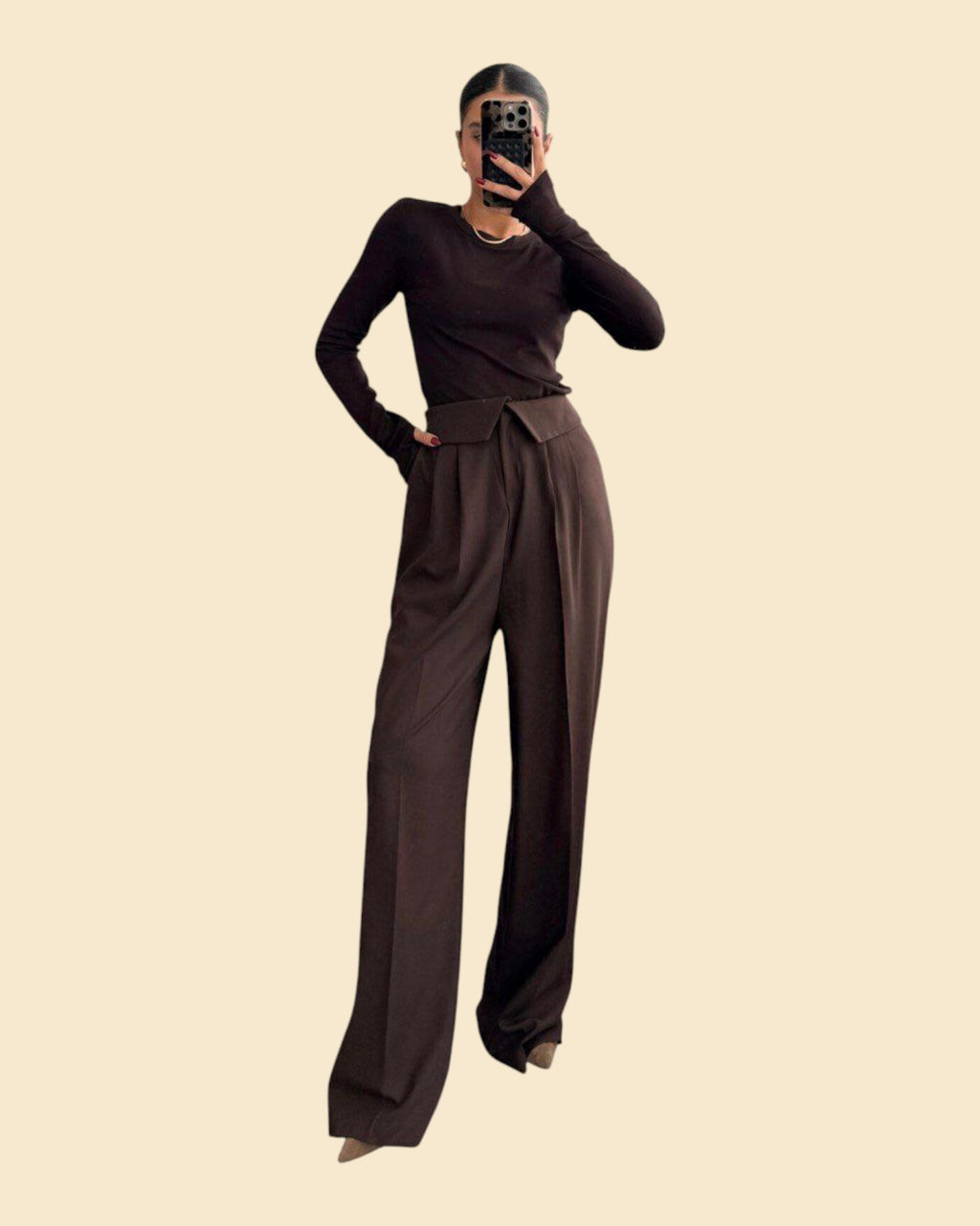 High-Waist  Trousers