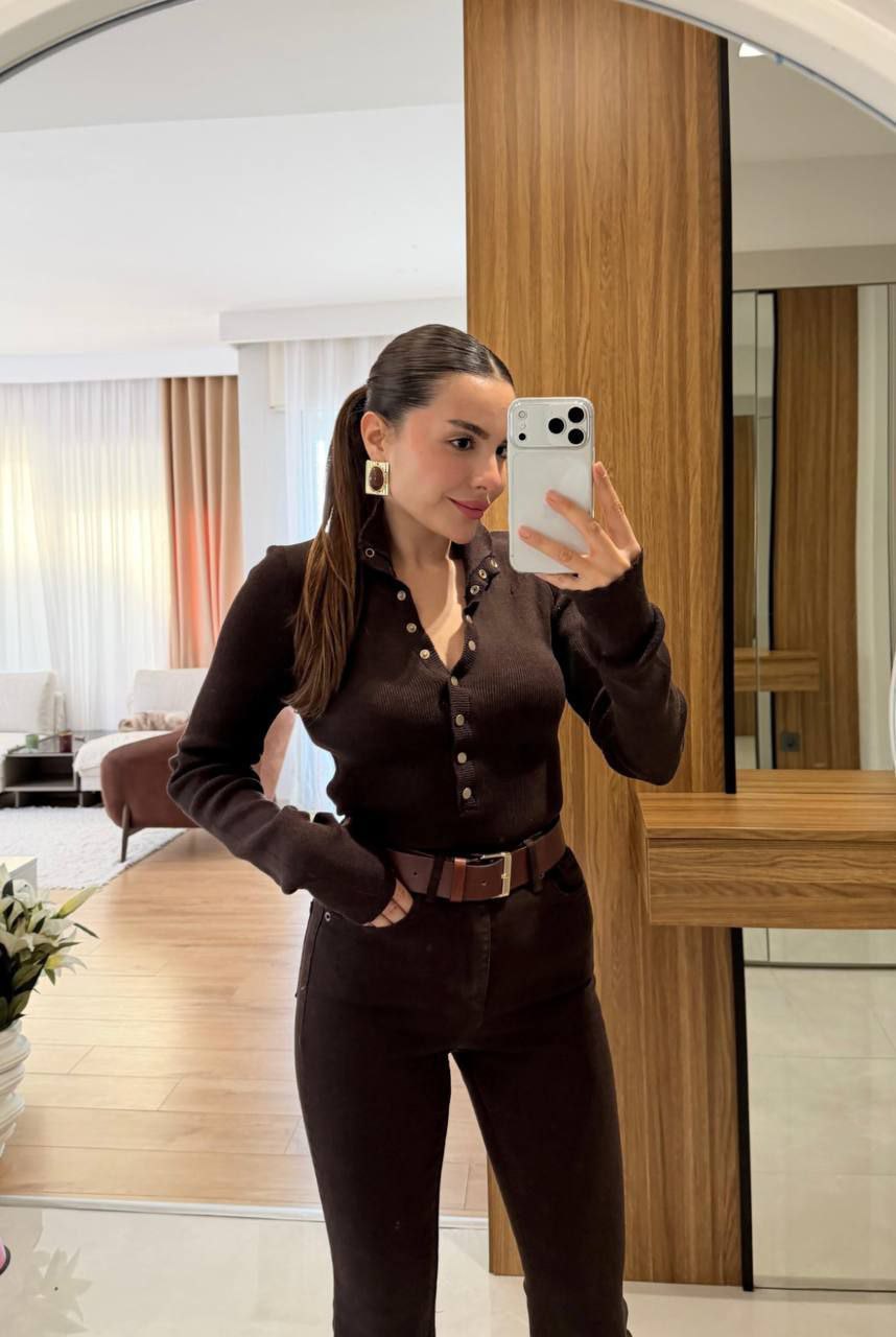 Button-Front sweater